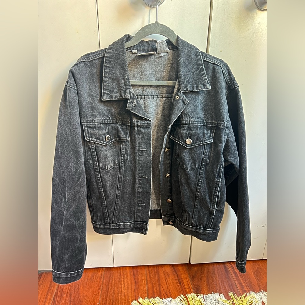 Vintage Denim Biker Jacket